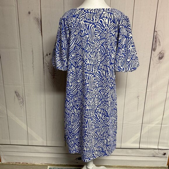 Lilly Pulitzer Rosen T-Shirt Dress Martinique Blue Zee Bebe, Size XL, EUC!!!! - Picture 3 of 11